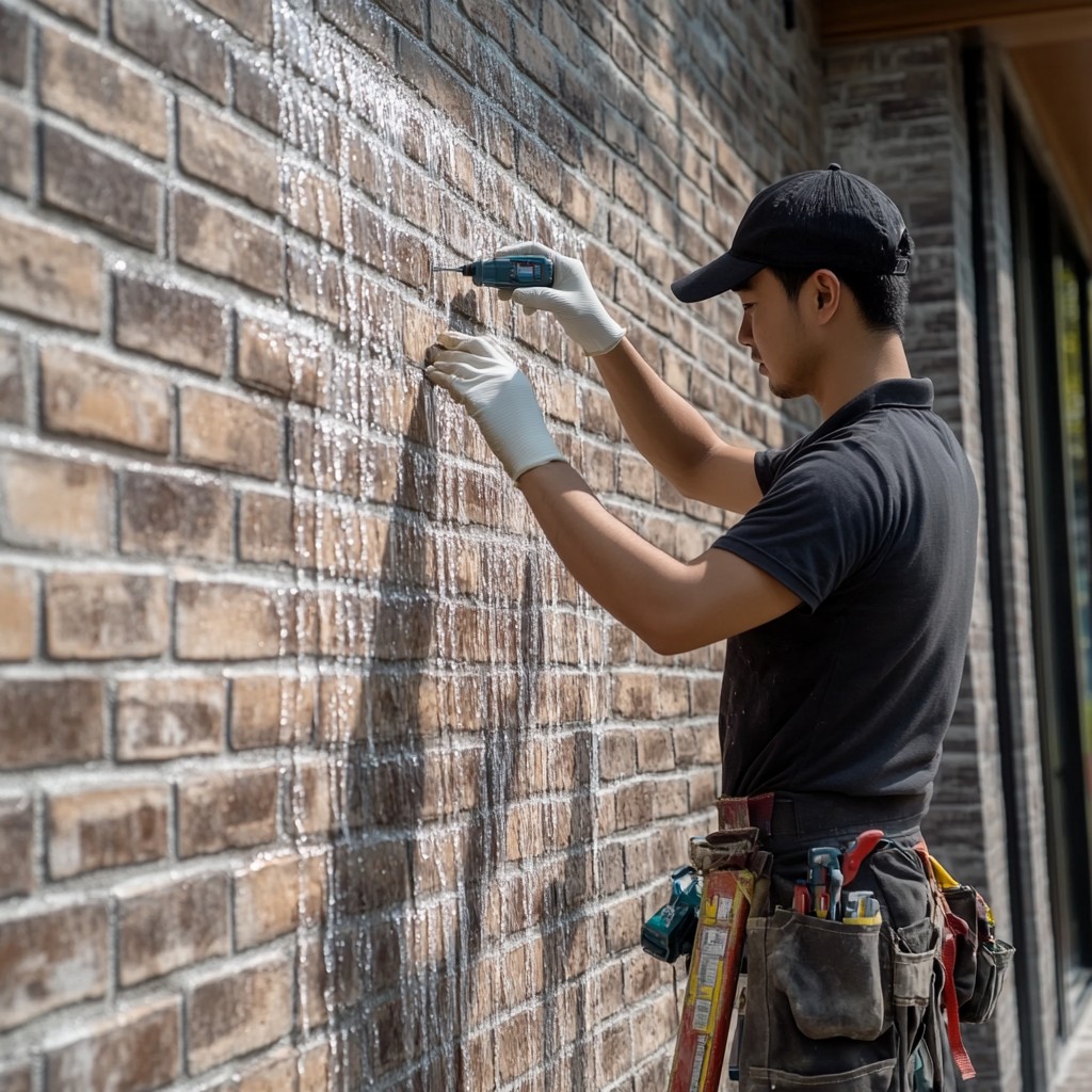 建筑墙壁漏水怎么办？广州建筑墙壁防水免砸砖堵漏方案效果显著